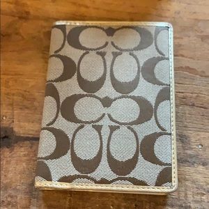 Authentic coach passport cover